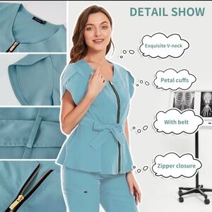 Elegant Mint Women's Two-Piece Set